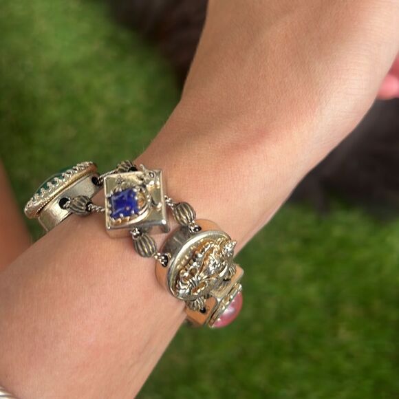 Vintage Slider Bracelet - 14k Gold - VINTAGE - Clasp Closure - SLIDER Bracelet - Picture 5 of 6
